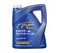 Mannol Dot 4 Brake Fluido Liquido Freni, Fmvss 116, Iso 4925 Classe 4, 5 Litro