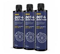 Mannol Dot 4 Brake Fluido Liquido Freni SAE J1703 ,SAE J1704, 3x450 ML
