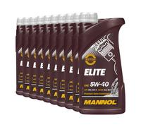 MANNOL Elite 5W-40 Olio Motore ACEA A3/B4 API SN CH-4 BMW LL-01 10x1 L