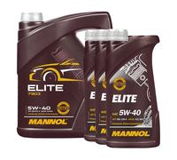 MANNOL Elite 5W-40 Olio Motore Semisintetico ACEA A3/B4 API SN CH-4 8 L