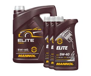 MANNOL Elite 5W-40 Olio Motore Semisintetico ACEA A3/B4 API SN CH-4 8 L