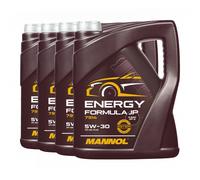 Mannol Energia Formula JP SAE 5W-30 Olio, Api Sp RC, Ilsac GF-6A, 4x5 Litro