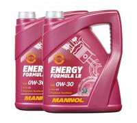 Mannol Energia Formula LR SAE 0W-30 Olio, Acea C2, STJLR.03.5007, 2x5 Litro