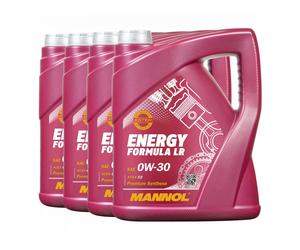 Mannol Energia Formula LR SAE 0W-30 Olio, Acea C2, STJLR.03.5007, 4x5 Litro