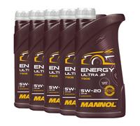 Mannol Energia Ultra JP 5W-20 Olio Api Sn, Ilsac GF5, Ford M2C948, 5x1 Liter
