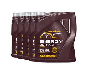 Mannol Energia Ultra JP 5W-20 Olio Api Sn, Ilsac GF5, Ford M2C948, 5x4 Litro