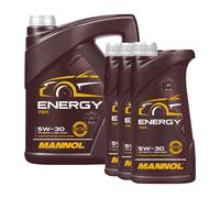 MANNOL Energy 5W-30 Olio Motore HC-Sintesi ACEA A3/B4 API SN CH-4 BMW LL-98 8 L