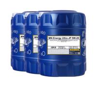MANNOL Energy Ultra JP 5W-20 Olio Motore API SN, ILSAC GF5, 3x20 Litri