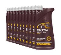 MANNOL Extra 75W-90 GL-5 Olio Cambio Semisintetico, 10x1L API GL-4