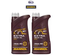 Mannol Extra Gear Oil 75W90 GL4/GL5 LS Olio Cambio Differenziale API GL 4-5 2x1L