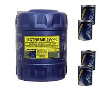 Mannol Extreme 5W-40 - Set di 4 barattoli per olio motore, 20 litri