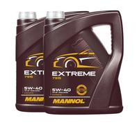 Mannol extreme SAE 5W40 Olio VW 50200, 50500, MB 229.5, BMW LL-01, 2x5 Litro