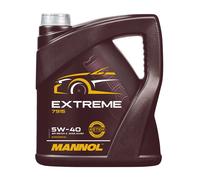 Mannol extreme SAE 5W40 Olio VW 50200, 50500, MB 229.5, BMW LL-01, 4 Litro