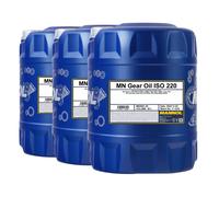 Mannol Gear Olio Iso 220 Maschinengetriebeöl, 3x20 Litro