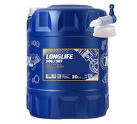 MANNOL Longlife 504/507 Olio motore speciale API SN ACEA C3 20L con rubinetto