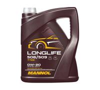 MANNOL Longlife 508/509 SAE 0W-20 Olio Motore, API SP RC, 5 Litri