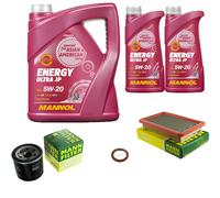 MANNOL MANN Controllo Set 7 L Olio 5W-20 per Mazda MX-5 II 1.6 16V 1.8
