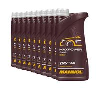 15x1 Litro Originale MANNOL Trasmissione Maxpower 4x4 75W-140 Api Gl 5 Ls Gear