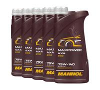 MANNOL Maxpower 75W-140 GL-5 LS Olio Cambio Full Sintetico 5 L API GL-5 LS