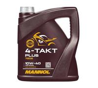 10W 40 4 Tempi Olio Motore 4 Litro Mannol 4T Plus 10W40 Moto Api Sl / Jaso MA2