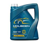 Mannol Molibden SAE 10W-40 Olio Motore Api Sn, VW 501.01, 5 Litro