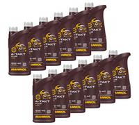 Mannol Moto Olio 12x 1 Litro 4-Takt Plus Api Sl 10W-40 Olio Motore Scooter
