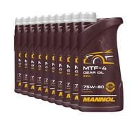 MANNOL MTF-4 Olio Trasmissione Semisintetico 75W-80 API GL-4 10x1 L