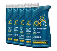 MANNOL Olio Compressore ISO 100 2902 5x1 Litro