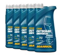 Mannol Olio universale 2 tempi per fuoribordo e jet ski – 10 x 1 L