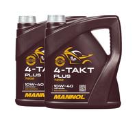 MANNOL Olio Moto 4 Tempi Plus 10W-40 API SL JASO MA/MA2 8 L