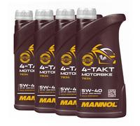 MANNOL Olio Motocicletta SAE 5W-40, API SP, JASO MA, JASO MA2, 4x1