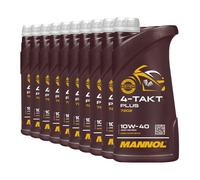 MANNOL Olio Motocicletta Semisintetico 10W-40 API SL JASO MA/MA2 10x1 L