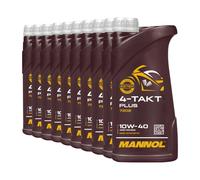 MANNOL Olio Motocicletta Semisintetico 10W-40 API SL JASO MA/MA2 10x1 L
