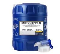 MANNOL Olio Motore 0W-16 Hybrid SP API SP (RC) ILSAC GF-6B 20L + Rubinetto