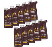 Mannol Olio Motore 10x 1 Litro 15W-50 4- Tempi Powerbike Api Sm