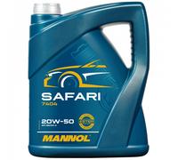 20 (4x5) Litro Mannol 20W-50 Safari Olio Motore per Motore Api Sn /