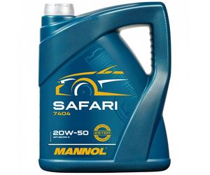 Mannol Olio Motore 20W50 Safari Api Sn / Ch- 4 5 Litro Auto D'Epoca Oldtimer