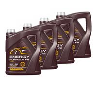 Mannol Olio Motore 5W-30 Api Sn 4x 5 Litro Ford Opel Motore Olio