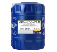 MANNOL Olio motore DIESEL TURBO 5W-40 Olio sintetico 20 L Compatibilità con RENAULT Clio 3 Hatchback BR0/1, CR0/1 Clio 2 BB0/1/2, CB0/1/2, PEUGEOT 206 2 volumi/Coda spiovente 2A/C 207 WA, WC
