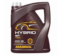 Mannol Hybrid Sp SAE 0W-16 Olio Motore, Api Sp RC, 5 Litro