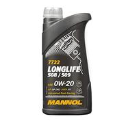 1 L mannol Longlife 508/509 0W-20 olio motore 7722 Api (Sp (RC) Sn Plus Acea