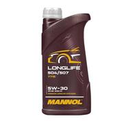 MANNOL Olio motore Longlife 5W-30 olio 1 L Compatibilità con VW Polo Hatchback 6R1, 6C1 Golf 4 Hatchback 1J1 Golf 7 Hatchback 5G1, BQ1, BE1, BE2 Golf 6 5K1 Golf 5 Hatchback 1K1