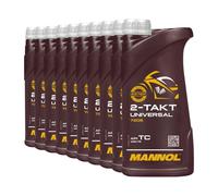 MANNOL Olio Motore Minerale 2T, API TC, ISO L-EGB, 10x1 L
