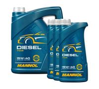 MANNOL Olio Motore Minerale Diesel 15W-40 VW 501 01 VW 505 00 MB 226.9 8 L