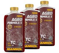 MANNOL Olio Motore Per Rasaerba 3x 1 Liter Agro Formular S M, MANNOL API TC
