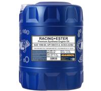 MANNOL Olio motore RACING+ESTER 10W-60 Olio sintetico 20 L Compatibilità con VW Golf 4 Hatchback 1J1 Golf 5 Hatchback 1K1 POLO 9N, AUDI A3 Sportback 8PA A3 Hatchback 8P1