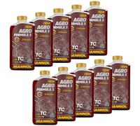 MANNOL Olio Motore Semisintetico Agro Per Motore Rasaerba 10x 1 L API TC