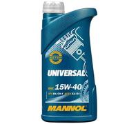Mannol SAE 15W-40 Universale Olio Motore, Api Sn CH4, 10x1 Litro