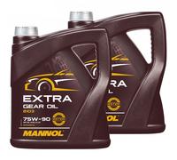Mannol Olio per Ingranaggi Extra Cambio 75W-90 Api Gl 4 2x 4 Litro Commutazione