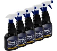 MANNOL Pulitore Universale Detergente Universale 5x 500 ml Spray Rimuovi Insetti